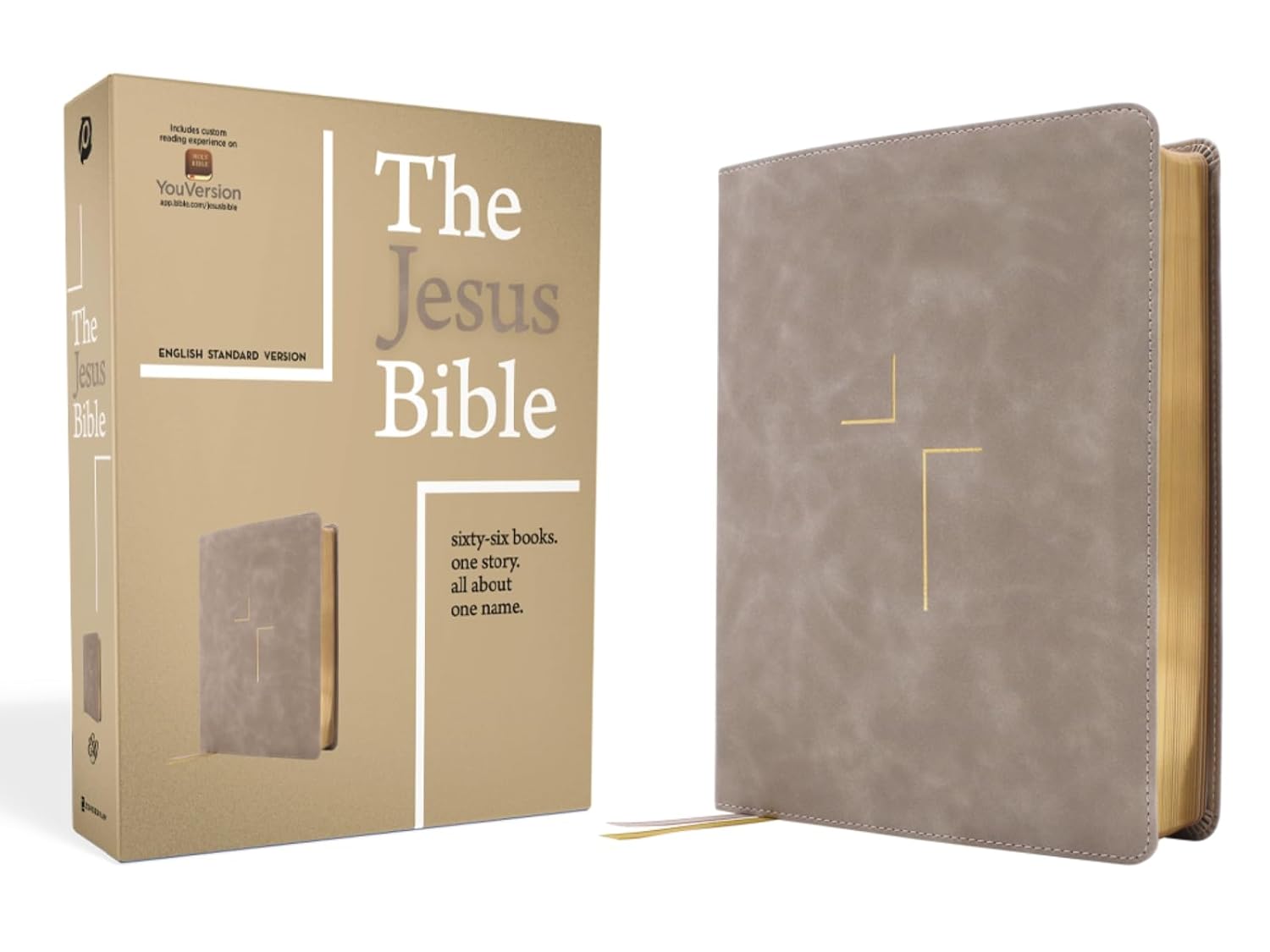 The Jesus Bible - NIV - Stone Leathersoft // Pre-Order - passion resources