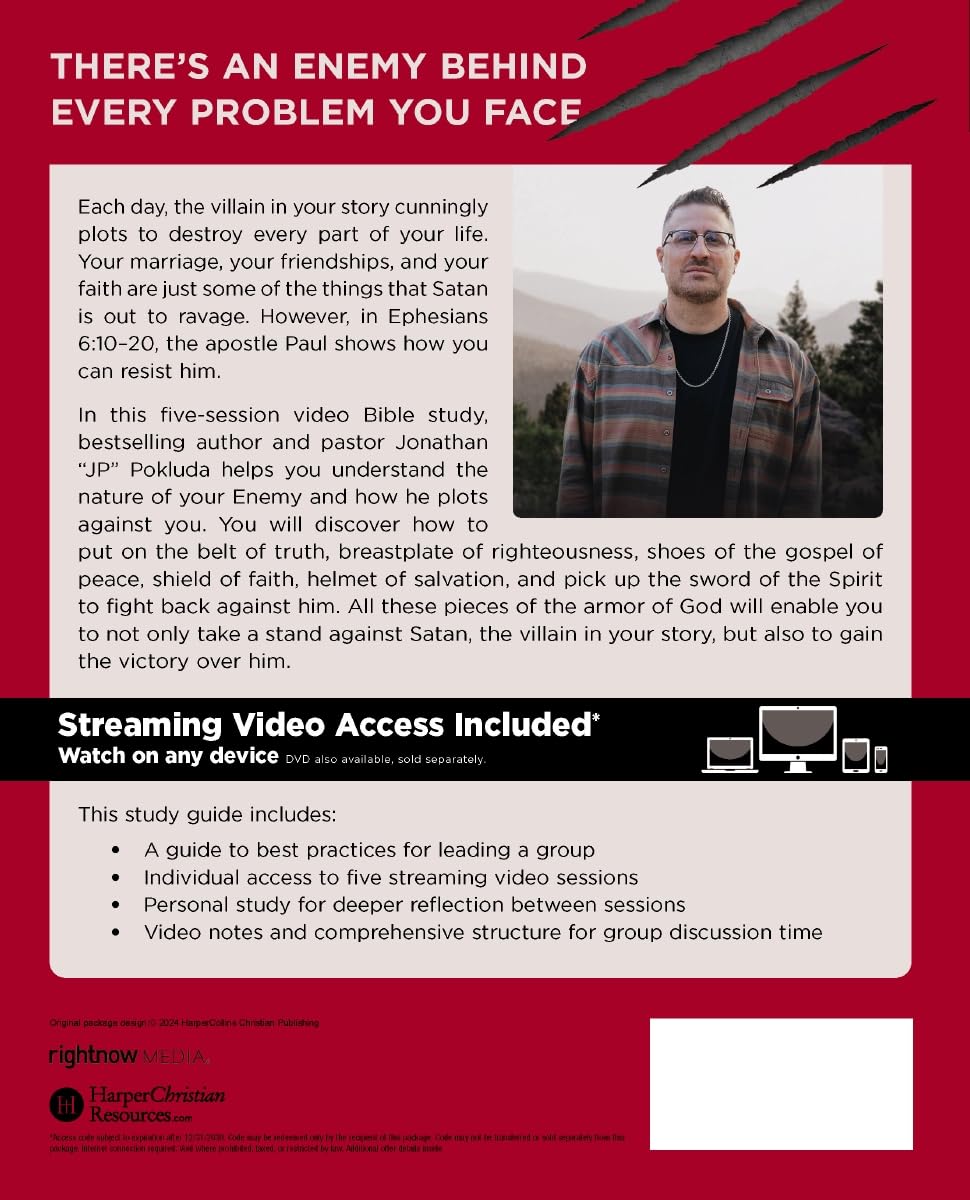 Your Story Has a Villain Bible Study Guide plus Streaming Video // Jonathan Pokluda - passion resources