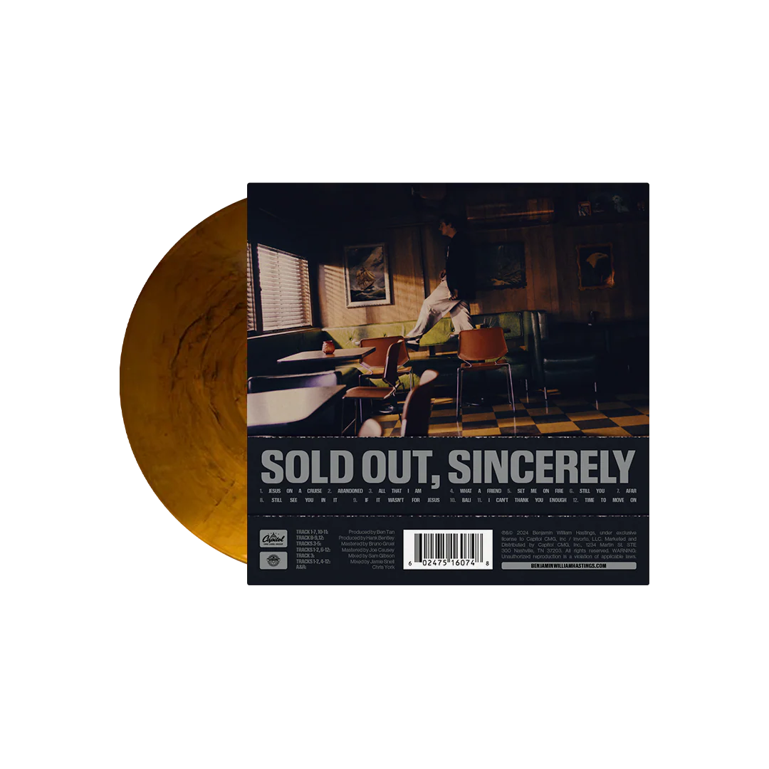 Sold out, sincerely- Vinyl // Benjamin William Hastings - passion resources