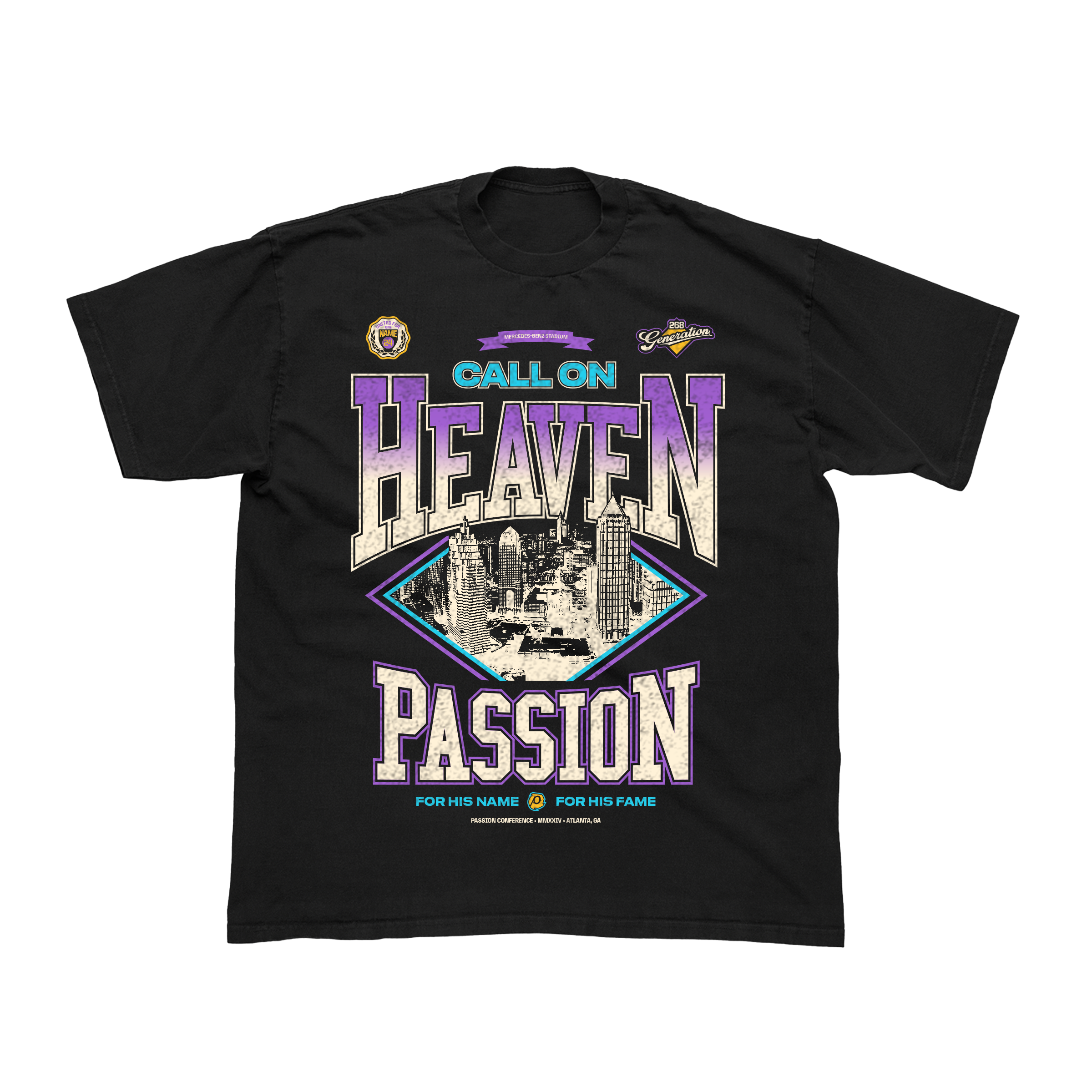 Call on Heaven Black City Tee - passion resources