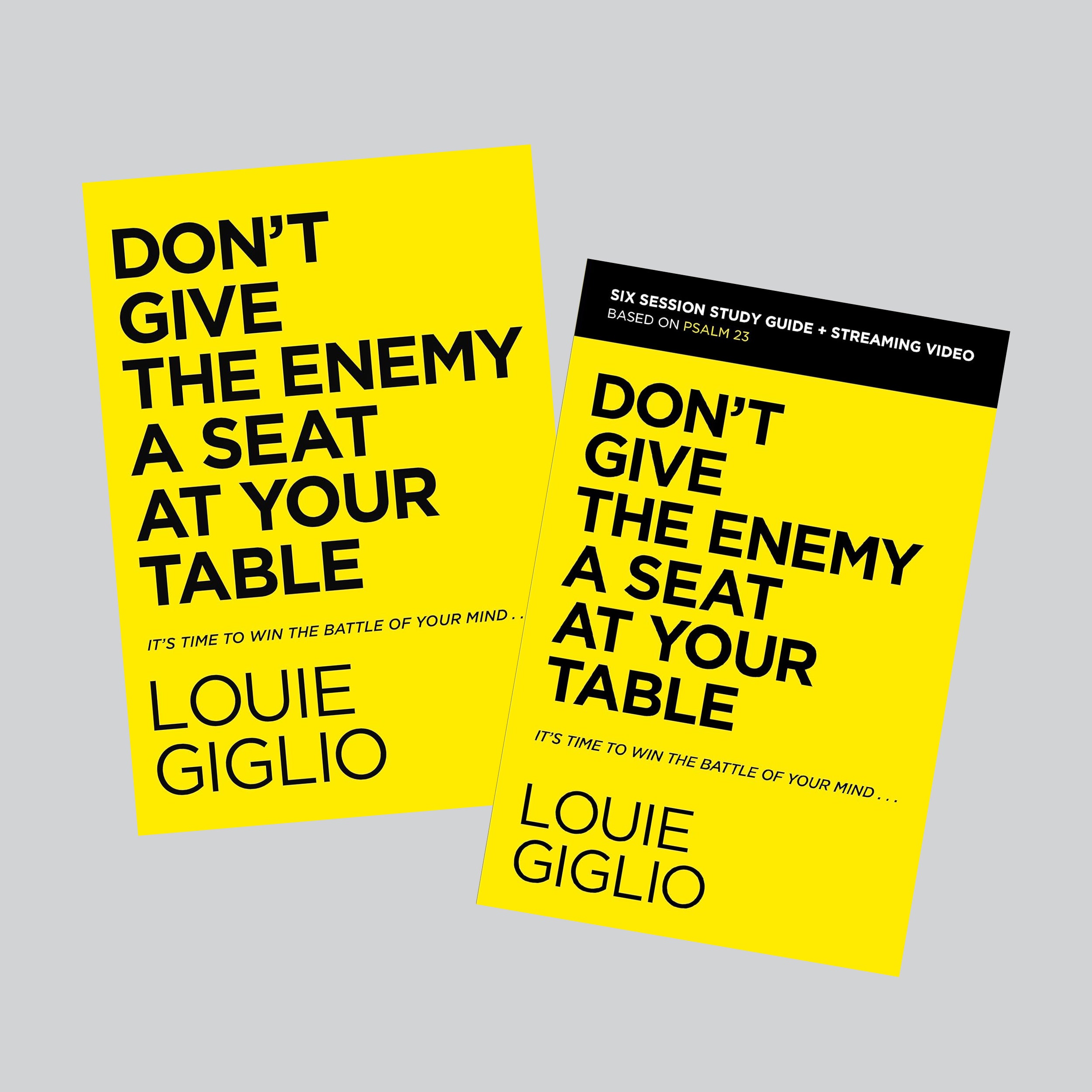  Don&#39;t Give the Enemy a Seat at Your Table + Don&#39;t Give the Enemy a Seat at Your Table Study Guide Plus Streaming Video - passion resources