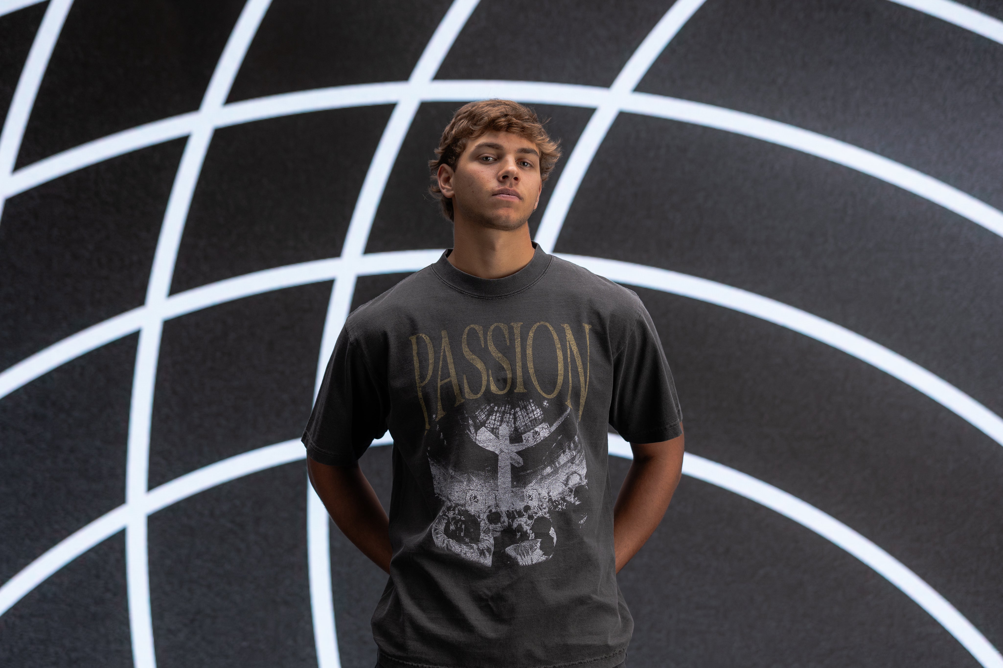 Grey Cross Tee // Passion 2025