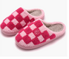Pink Checkered Grove Slippers