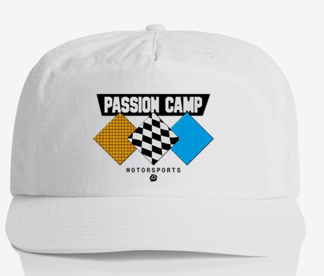 Passion Camp Motorsports Hat (White) - passion resources