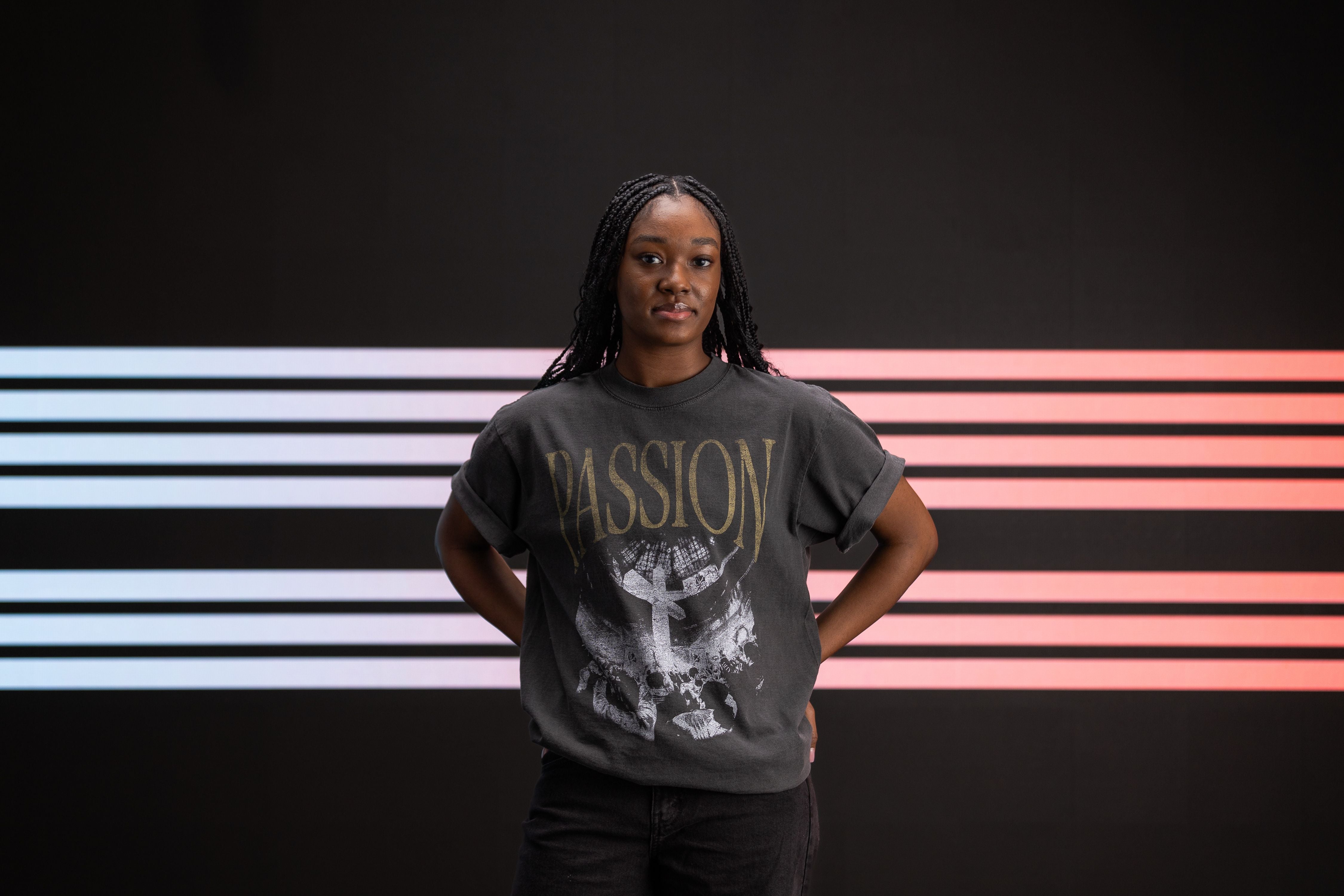 Tシャツ・カットソー [PASSION]25ss_PERMIT TO BURY T-SHIRT GREY Passion Grey Cross Tee – passion resources