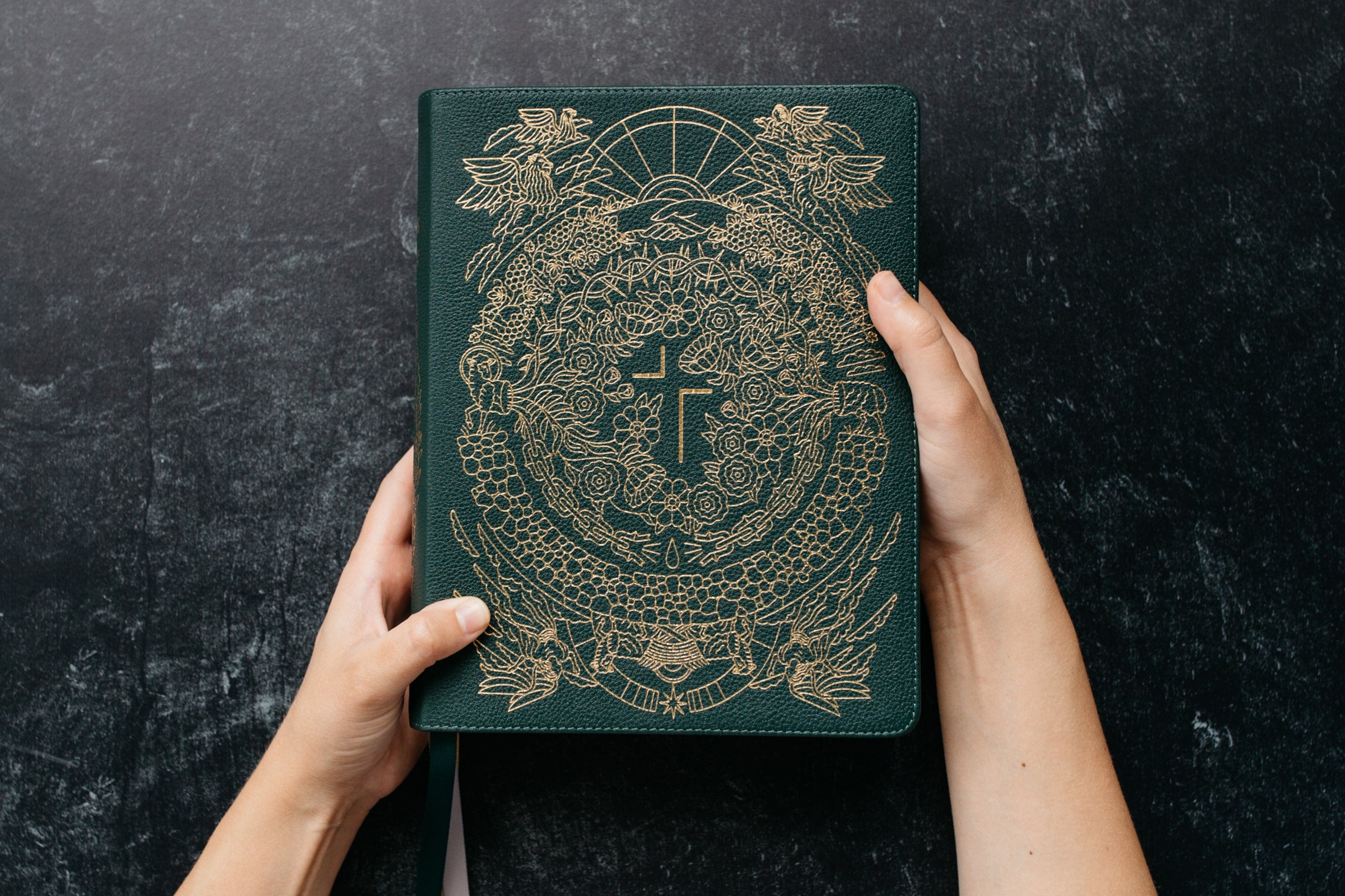 The Jesus Bible - ESV - Green Genuine Leather - Limited Edition (Joshua Noom) - passion resources