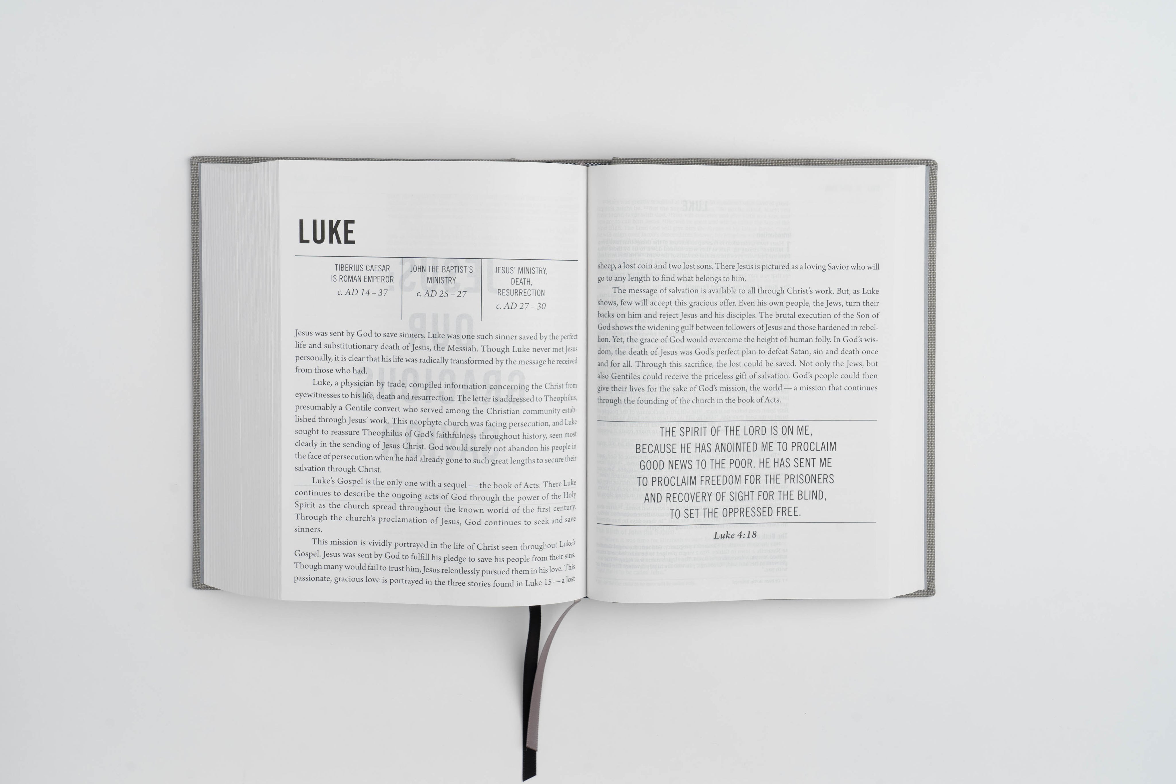 The Jesus Bible - ESV - Charcoal Linen - passion resources
