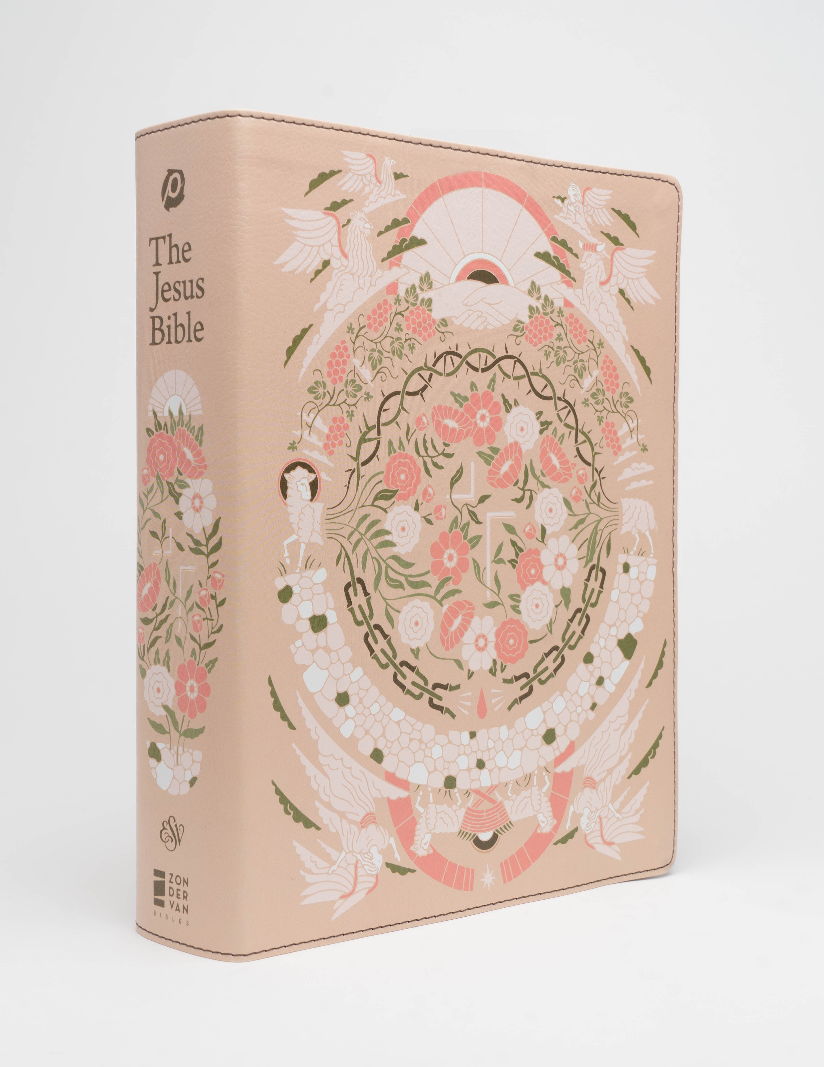 The Jesus Bible - ESV - Artist Edition Leather (Joshua Noom) Peach - passion resources